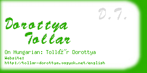 dorottya tollar business card